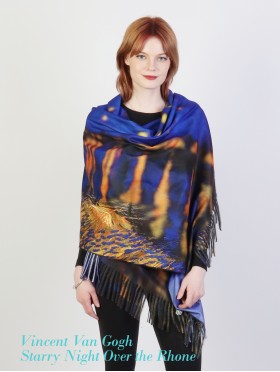 Vincent Van Gogh: Starry Night Over the Rhone Fashion Scarf